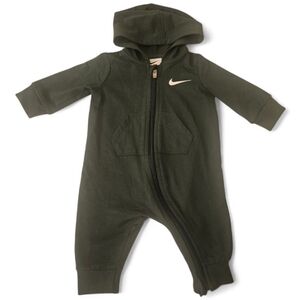 Nike Kids Dark Green Hooded Footie